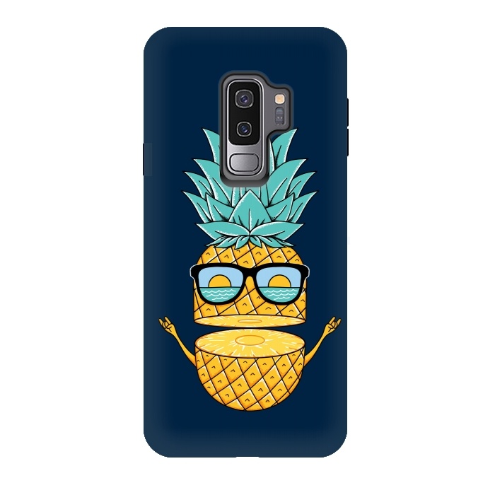 Galaxy S9 plus StrongFit Pineapple Sunglasses Blue by Coffee Man