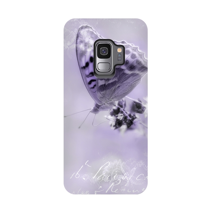 Galaxy S9 StrongFit Purple Butterfly by Andrea Haase