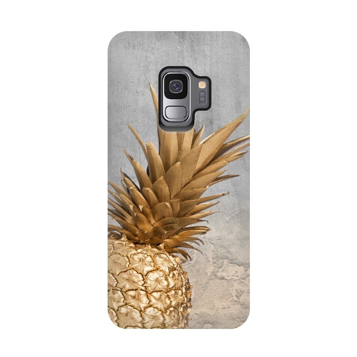 Galaxy S9 StrongFit Gold Aloha Pineapple  by  Utart