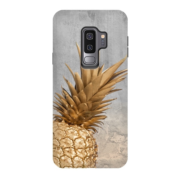 Galaxy S9 plus StrongFit Gold Aloha Pineapple  by  Utart