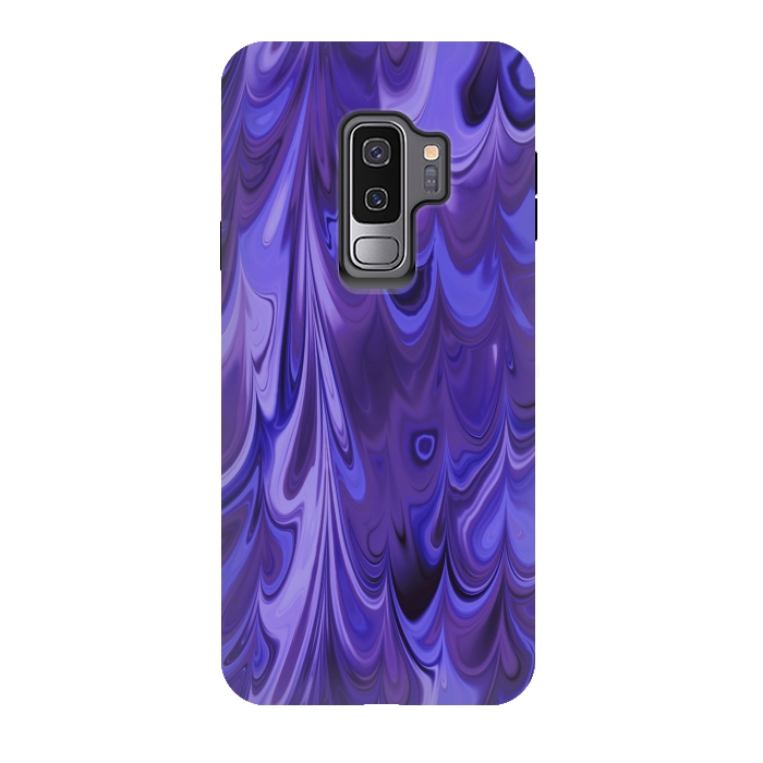Galaxy S9 plus StrongFit Purple Faux Marble 2 by Andrea Haase