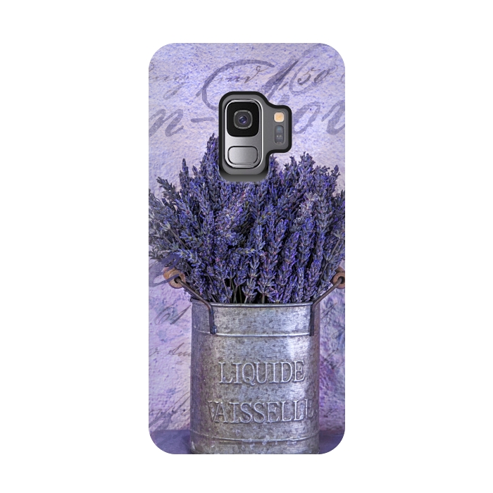 Galaxy S9 StrongFit Lavender Bouquet In Tin Can by Andrea Haase