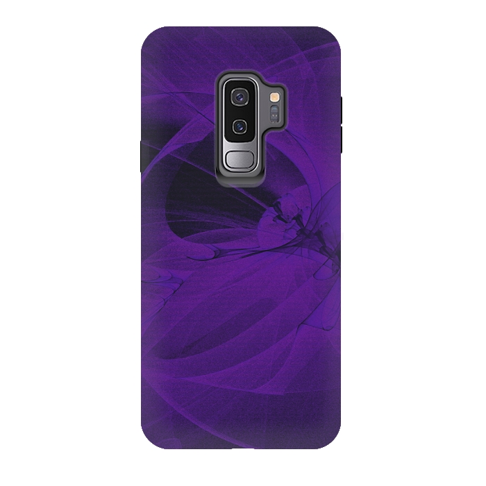 Galaxy S9 plus StrongFit Purple Fractals by Andrea Haase