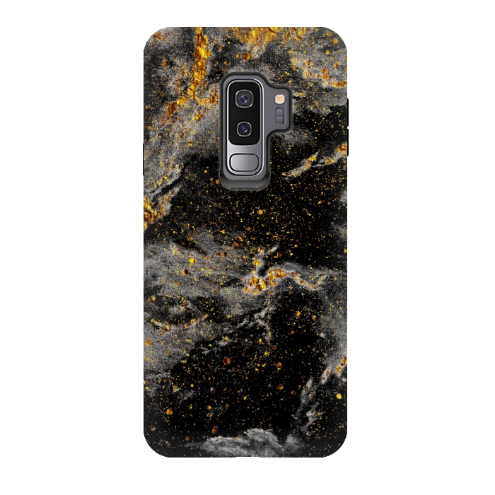 Galaxy S9 plus StrongFit Galaxy Black Gold by Gringoface Designs