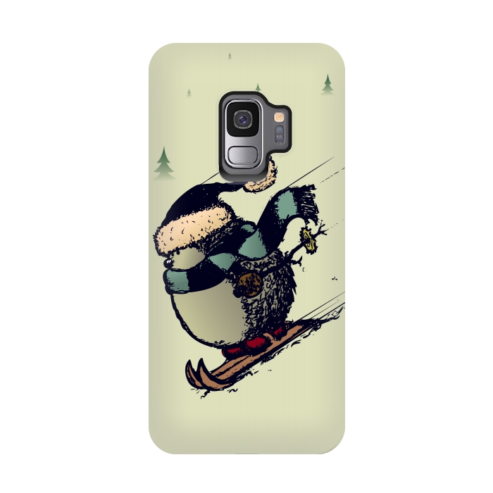 Galaxy S9 StrongFit Skier  by Mangulica