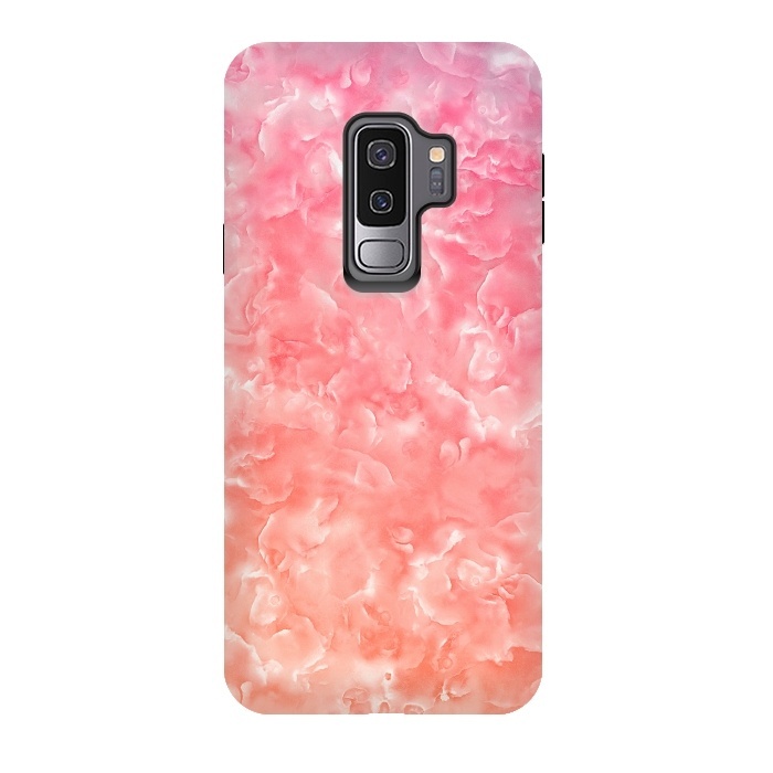 Galaxy S9 plus StrongFit Pink Mother of Pearl Pattern by  Utart