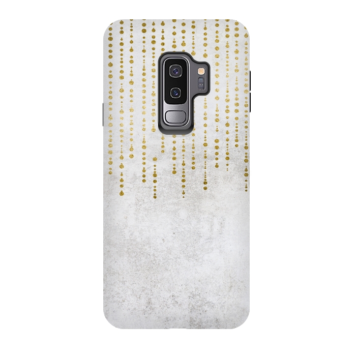 Galaxy S9 plus StrongFit Golden Rhinestone Embellishment by Andrea Haase