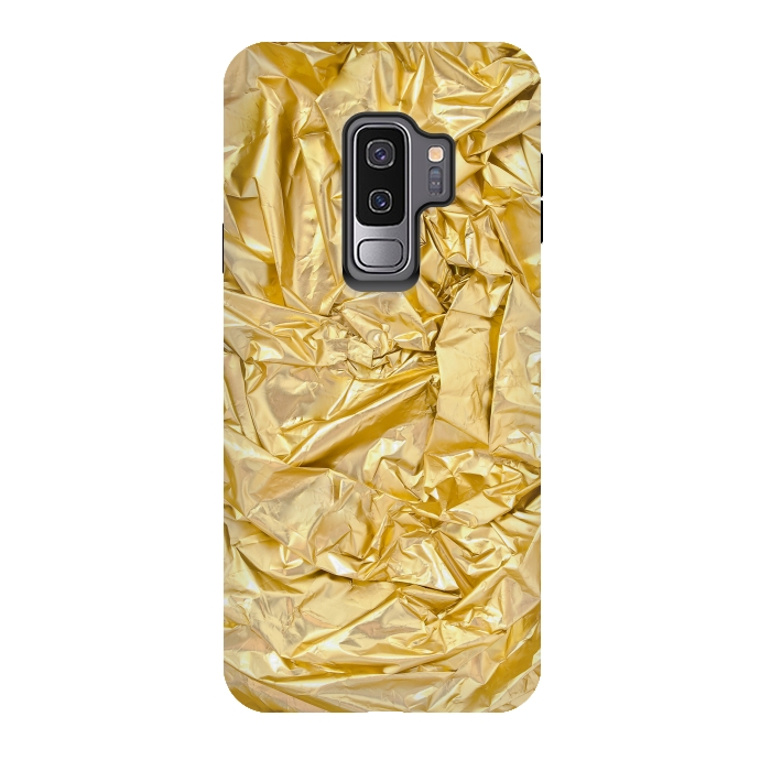 Galaxy S9 plus StrongFit Golden Metal Foil by Andrea Haase