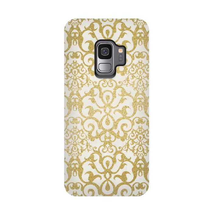 Galaxy S9 StrongFit Golden Ornament Elegance by Andrea Haase
