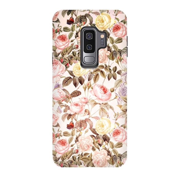 Galaxy S9 plus StrongFit Vintage Roses Pattern by  Utart