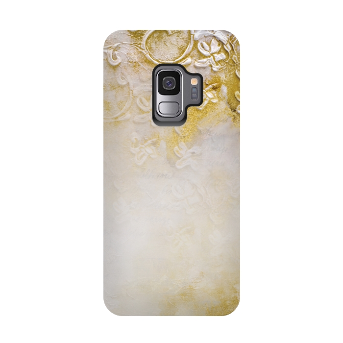 Galaxy S9 StrongFit Artwork Golden Texture by Andrea Haase