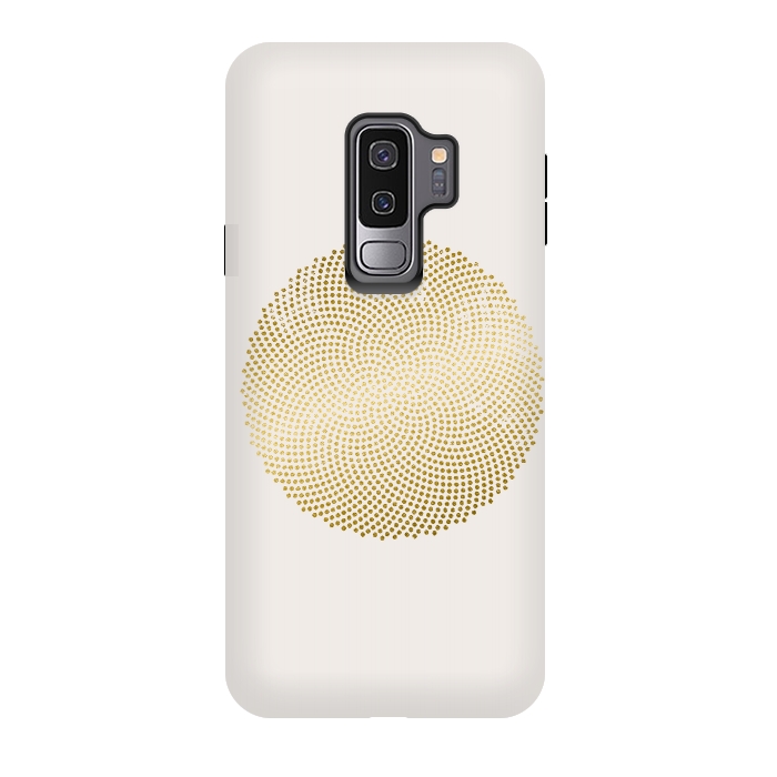 Galaxy S9 plus StrongFit Golden Ornament Off White by Andrea Haase