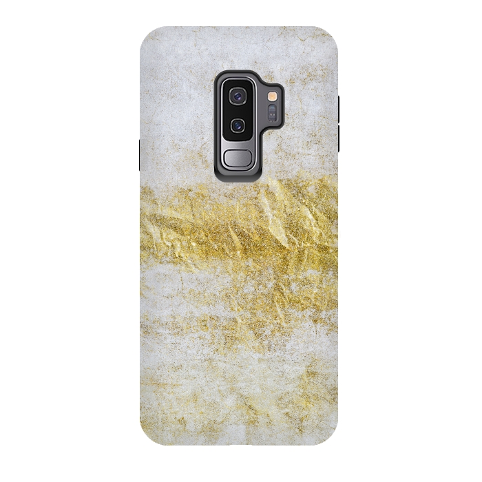 Galaxy S9 plus StrongFit Concrete And Gold 2 by Andrea Haase