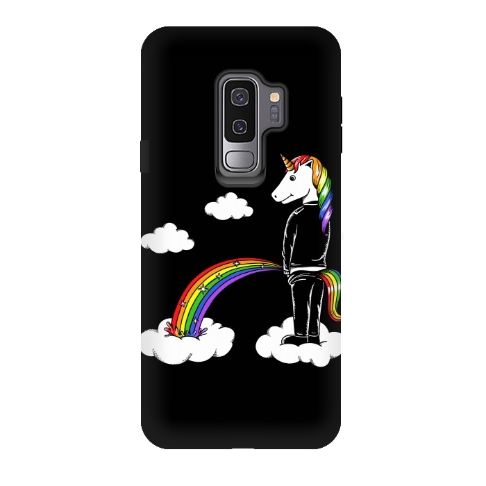 Galaxy S9 plus StrongFit Unicorn Rainbow by Coffee Man