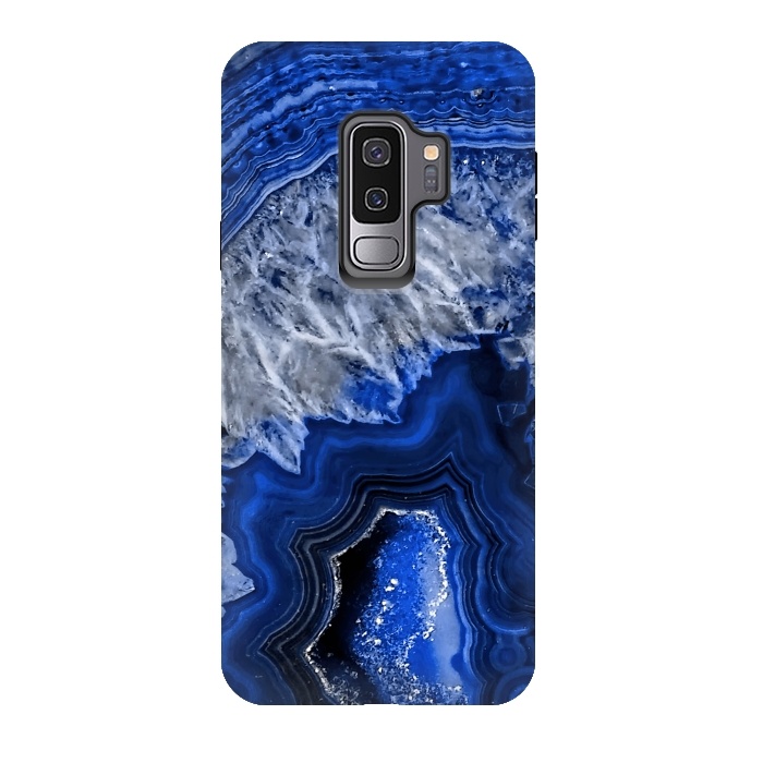 Galaxy S9 plus StrongFit Night Blue Agate by  Utart