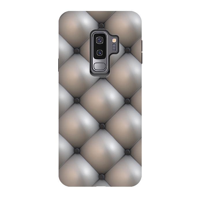 Galaxy S9 plus StrongFit Shimmering Brushed Silver by Andrea Haase