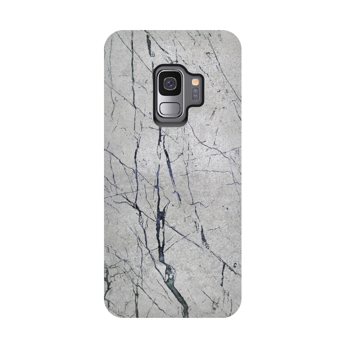 Galaxy S9 StrongFit Marbled Concrete by Andrea Haase