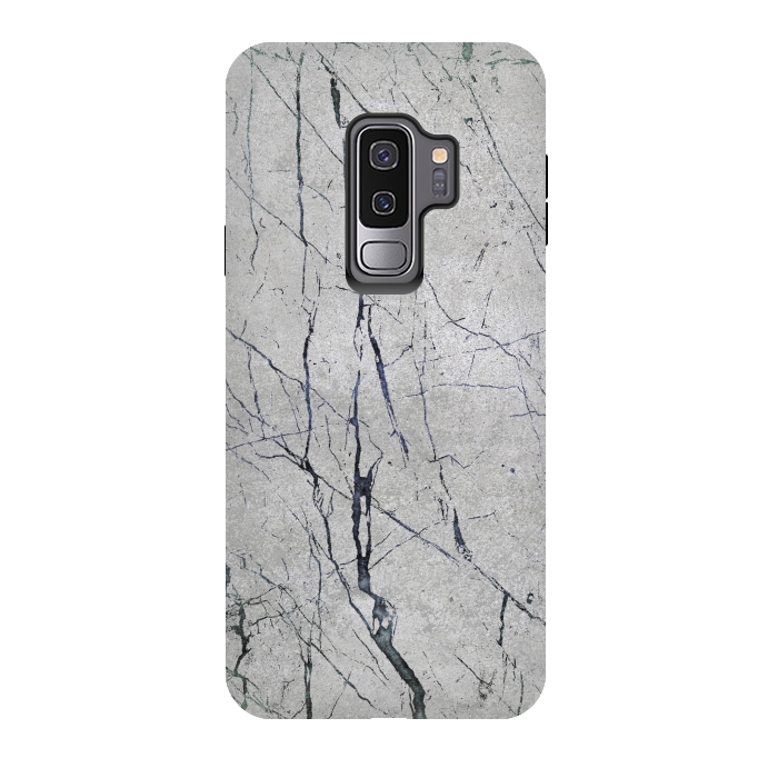 Galaxy S9 plus StrongFit Marbled Concrete by Andrea Haase