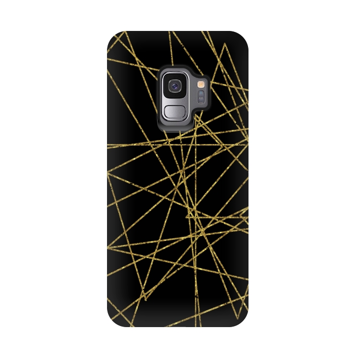 Galaxy S9 StrongFit Golden Lines by Andrea Haase
