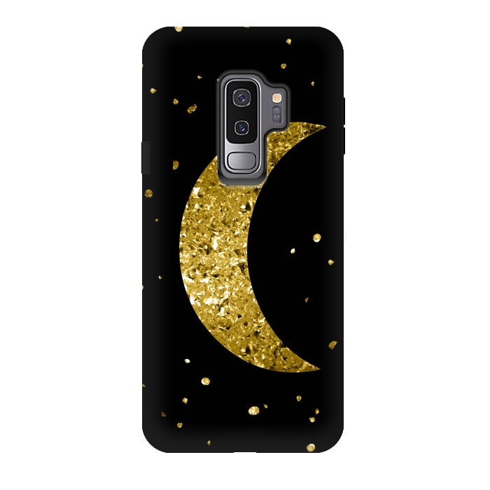 Galaxy S9 plus StrongFit Sparkling Golden Moon by Andrea Haase