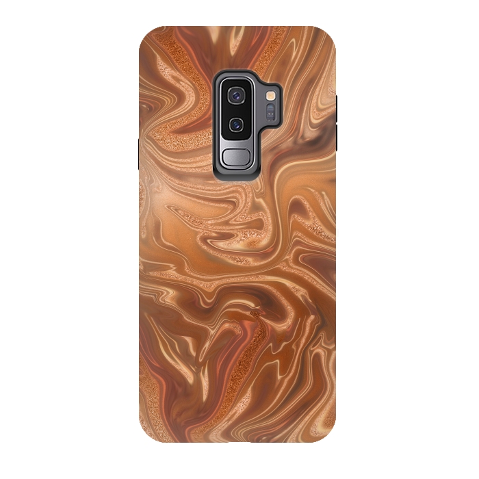 Galaxy S9 plus StrongFit Shimmering Copper Glamorous Luxury 2 by Andrea Haase