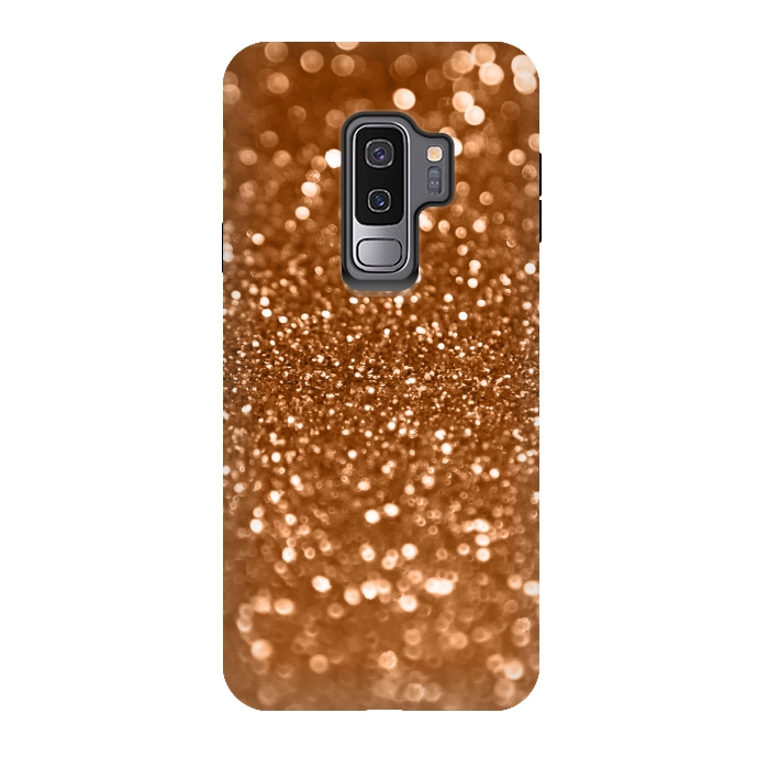 Galaxy S9 plus StrongFit Copper Glamour Glitter 2 by Andrea Haase