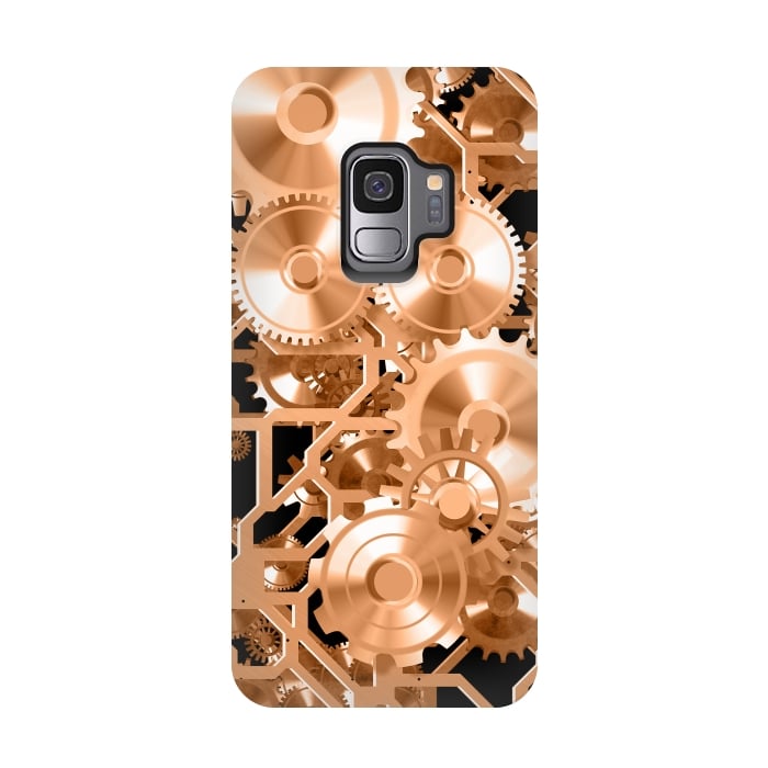 Galaxy S9 StrongFit Copper Steampunk by Andrea Haase