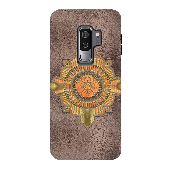 Galaxy S9 plus StrongFit Mandala On Copper 2 by Andrea Haase
