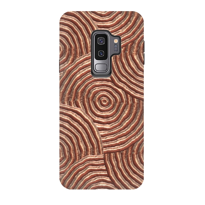 Galaxy S9 plus StrongFit Copper Circular Engravings by Andrea Haase