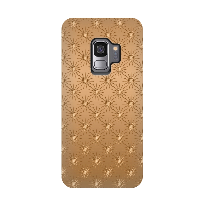 Galaxy S9 StrongFit Copper Star Pattern by Andrea Haase