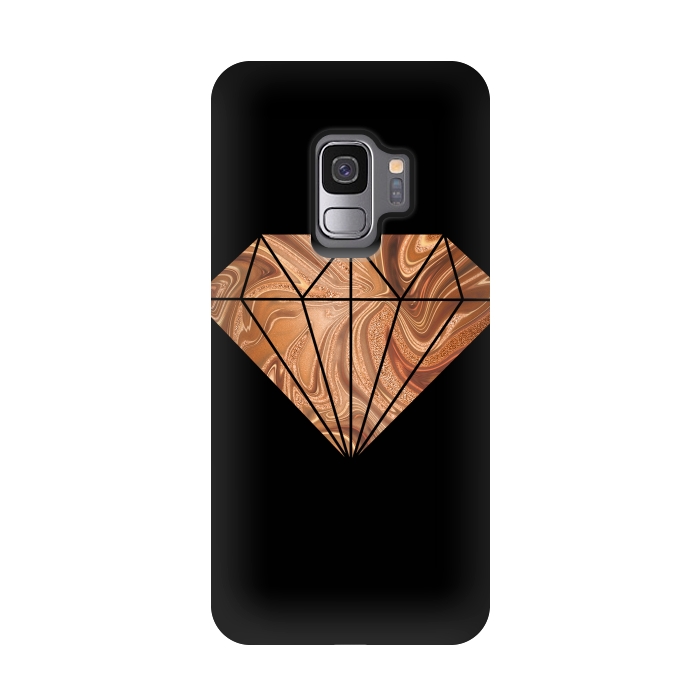Galaxy S9 StrongFit Copper Diamond 2 by Andrea Haase