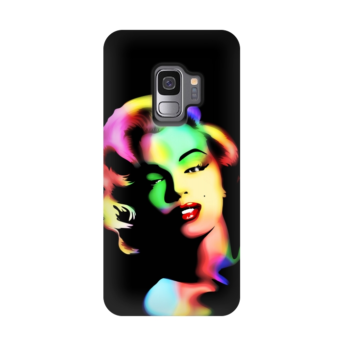 Galaxy S9 StrongFit Marilyn Monroe Rainbow Colors  by BluedarkArt