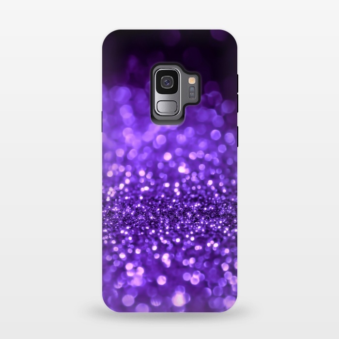 Galaxy S9 StrongFit Ultra Violet Faux Glitter by  Utart