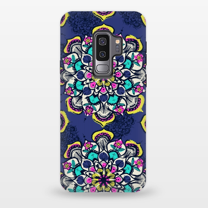 Galaxy S9 plus StrongFit Mandala 5 by Laura Grant