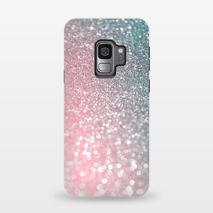 Galaxy S9 StrongFit Ice Pink Faux Glitter by  Utart