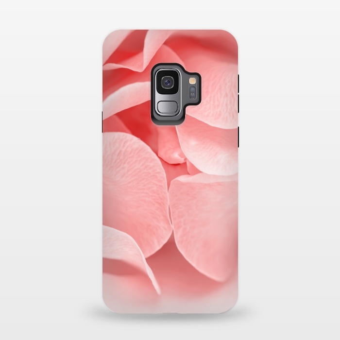 Galaxy S9 StrongFit Pink Rose Blossom by  Utart