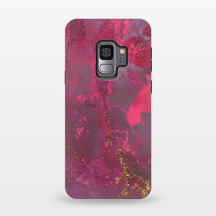 Galaxy S9 StrongFit Pink Gold Marble by  Utart