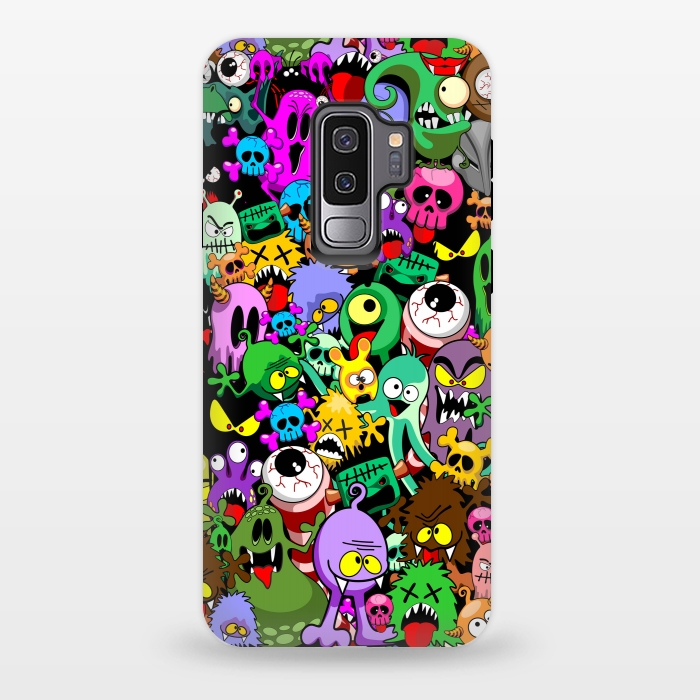 Galaxy S9 plus StrongFit Monsters Doodles Characters Saga by BluedarkArt