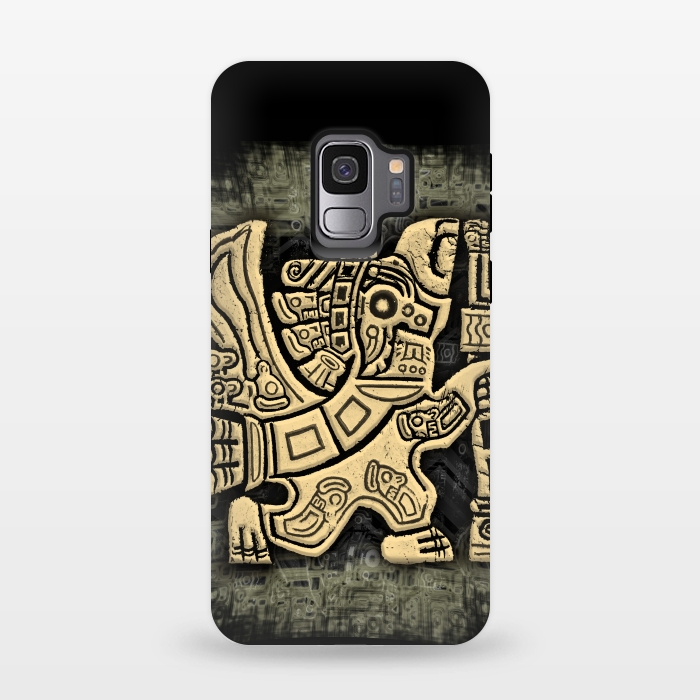 Galaxy S9 StrongFit Aztec Eagle Warrior by BluedarkArt