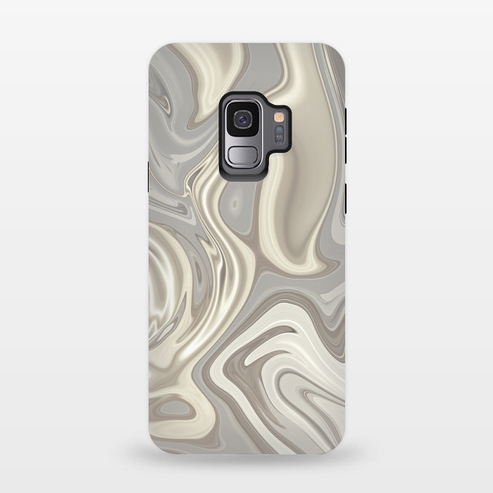 Galaxy S9 StrongFit Greige Glamorous Faux Marble 2 by Andrea Haase