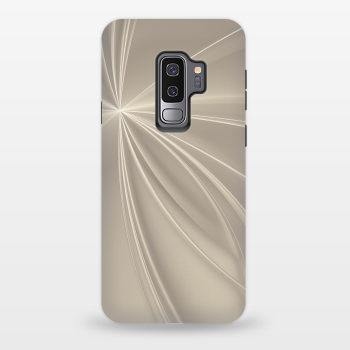 Galaxy S9 plus StrongFit Shining Rays In Soft Gold by Andrea Haase