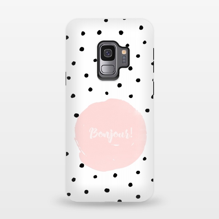 Galaxy S9 StrongFit Bonjour - on polka dots  by  Utart