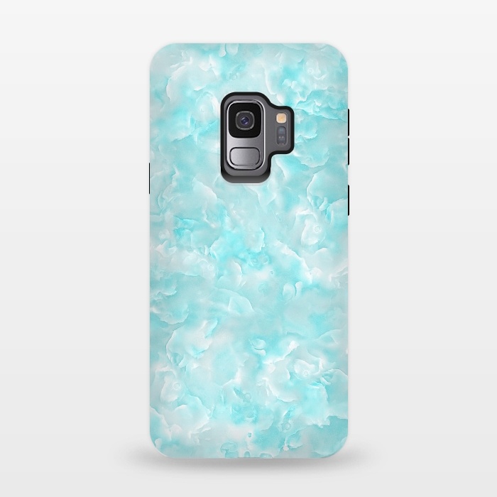 Galaxy S9 StrongFit Aqua White Mother of pearl by  Utart