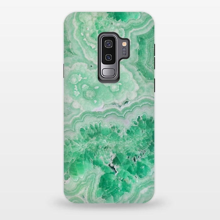Galaxy S9 plus StrongFit Mint Green Agate by  Utart