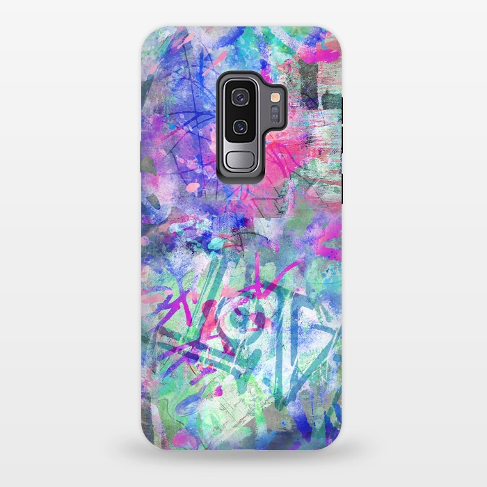 Galaxy S9 plus StrongFit Colorful Grafitti by Andrea Haase