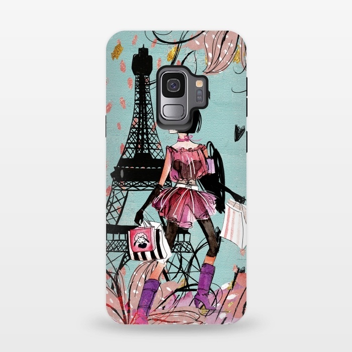 Galaxy S9 StrongFit Fashion Girl in Paris by  Utart
