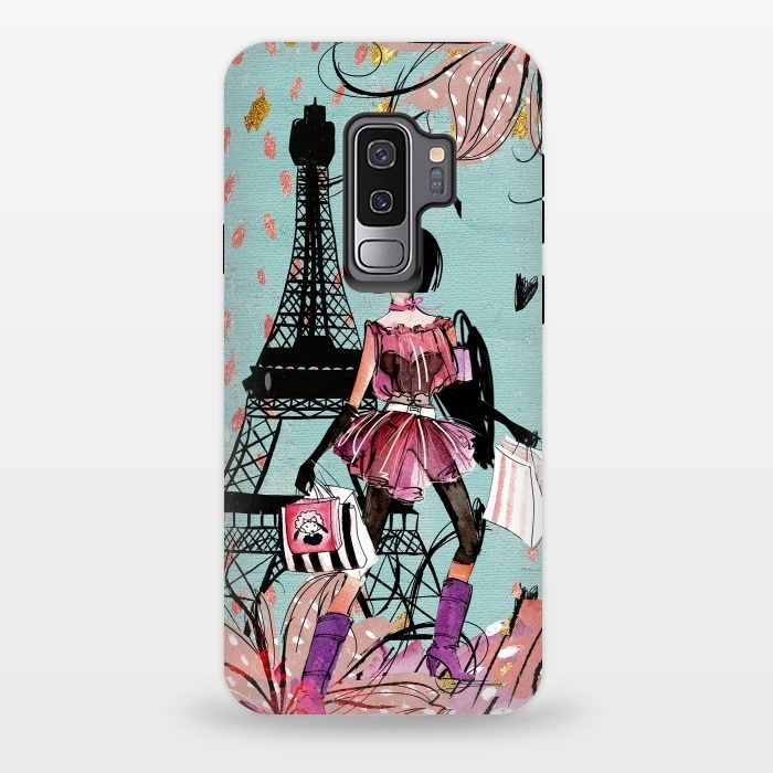 Galaxy S9 plus StrongFit Fashion Girl in Paris by  Utart