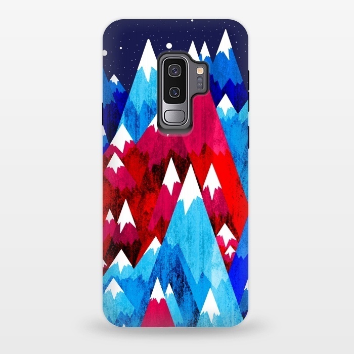 Galaxy S9 plus StrongFit Blue Peak Mountains by Steve Wade (Swade)