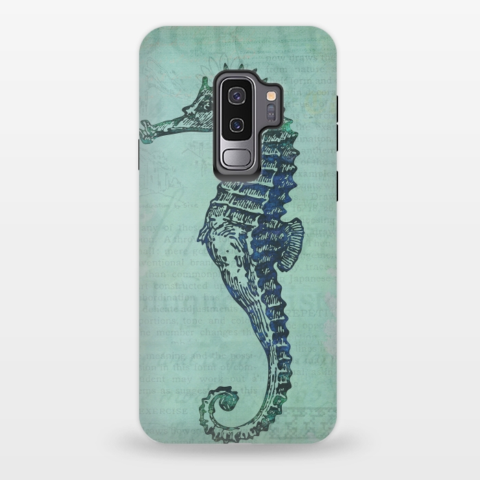 Galaxy S9 plus StrongFit Vintage Seahorse 2 by Andrea Haase