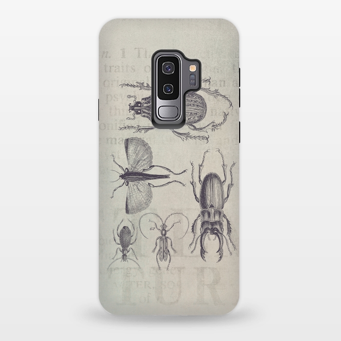 Galaxy S9 plus StrongFit Vintage Beetles And Bugs by Andrea Haase